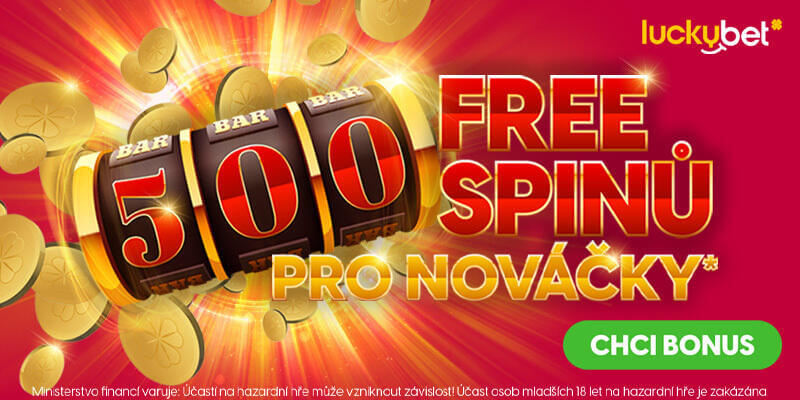 Luckybet 500 free spinů